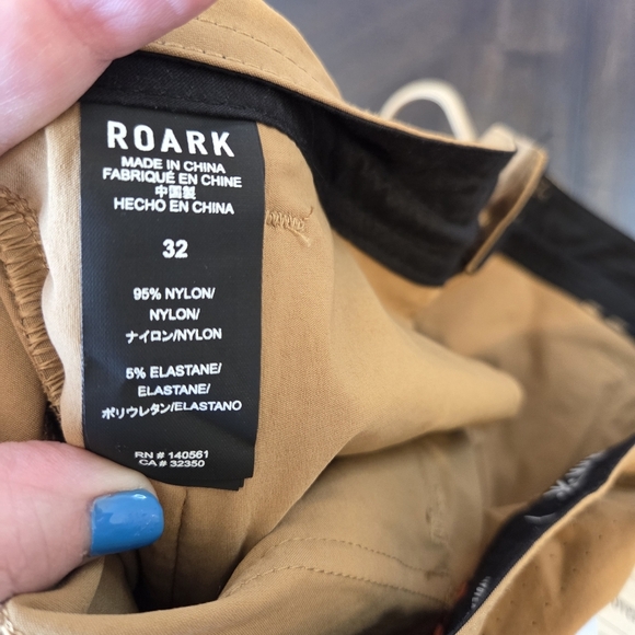 Roark Layover Trail Hybrid Adventure Shorts Tan Size 32 - New RS364 Hiking Cargo - Picture 7 of 10